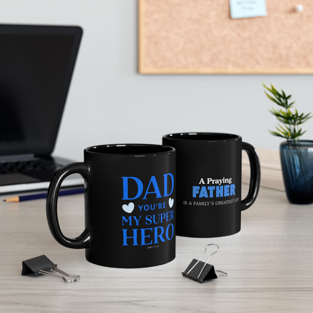 "Praying Father" BIK Black Mug (11oz, 15oz)