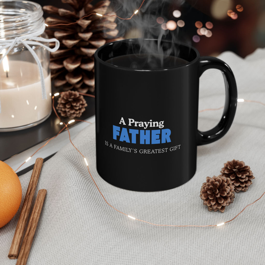 "Praying Father" BIK Black Mug (11oz, 15oz)